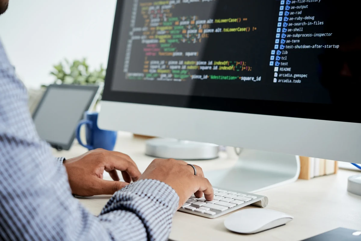 Software engineer at work